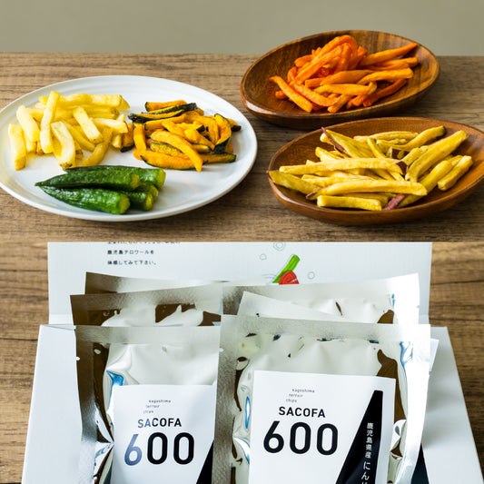 SACOFA600 鹿児島産 野菜チップス4袋/箱入