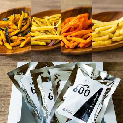 SACOFA600 鹿児島産 野菜チップス4袋/箱入