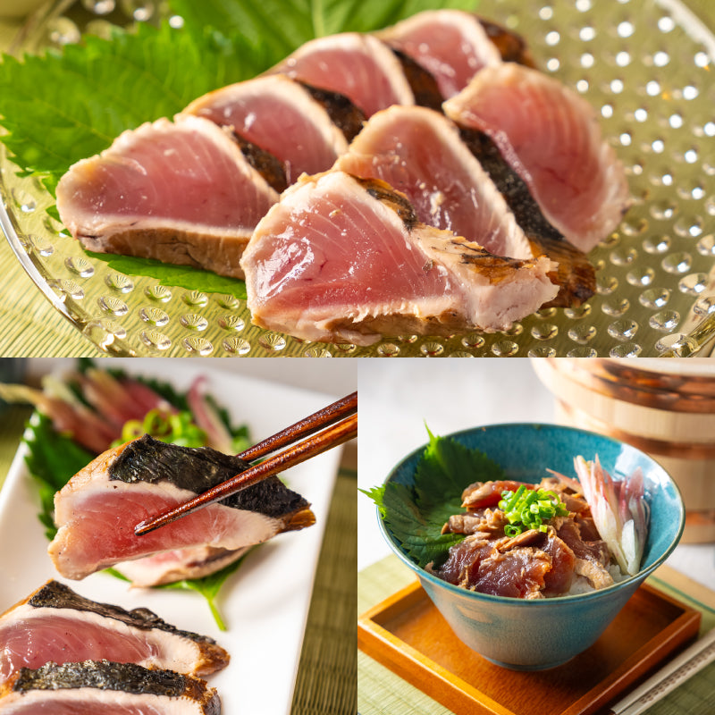 カツオ藁焼き生姜醤油漬け・塩たたきセット