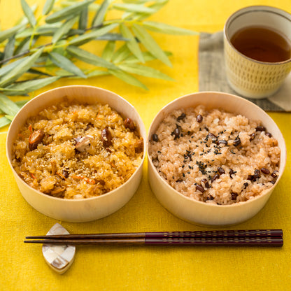 わっぱ飯(醤油おこわ、赤飯)
