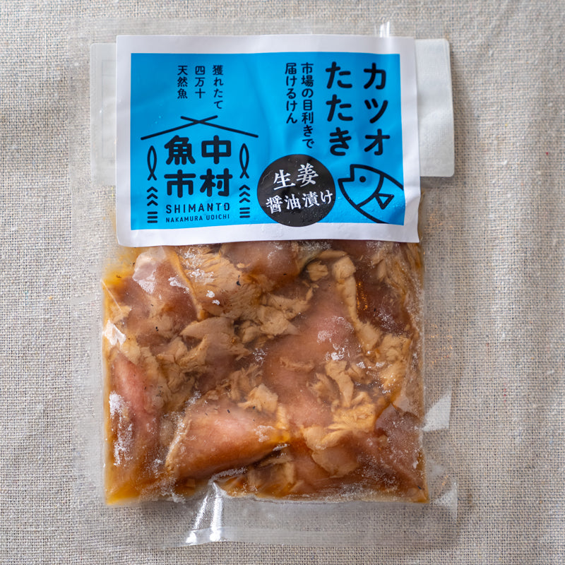 カツオのたたき生姜醤油漬け