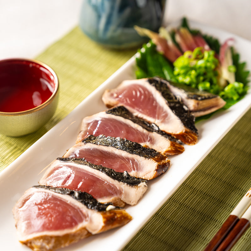 カツオ塩たたきスライス 醤油ポン酢